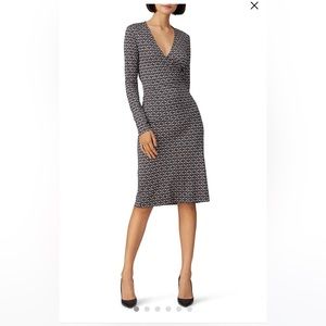 NWT DVF Karis faux wrap dress size 6